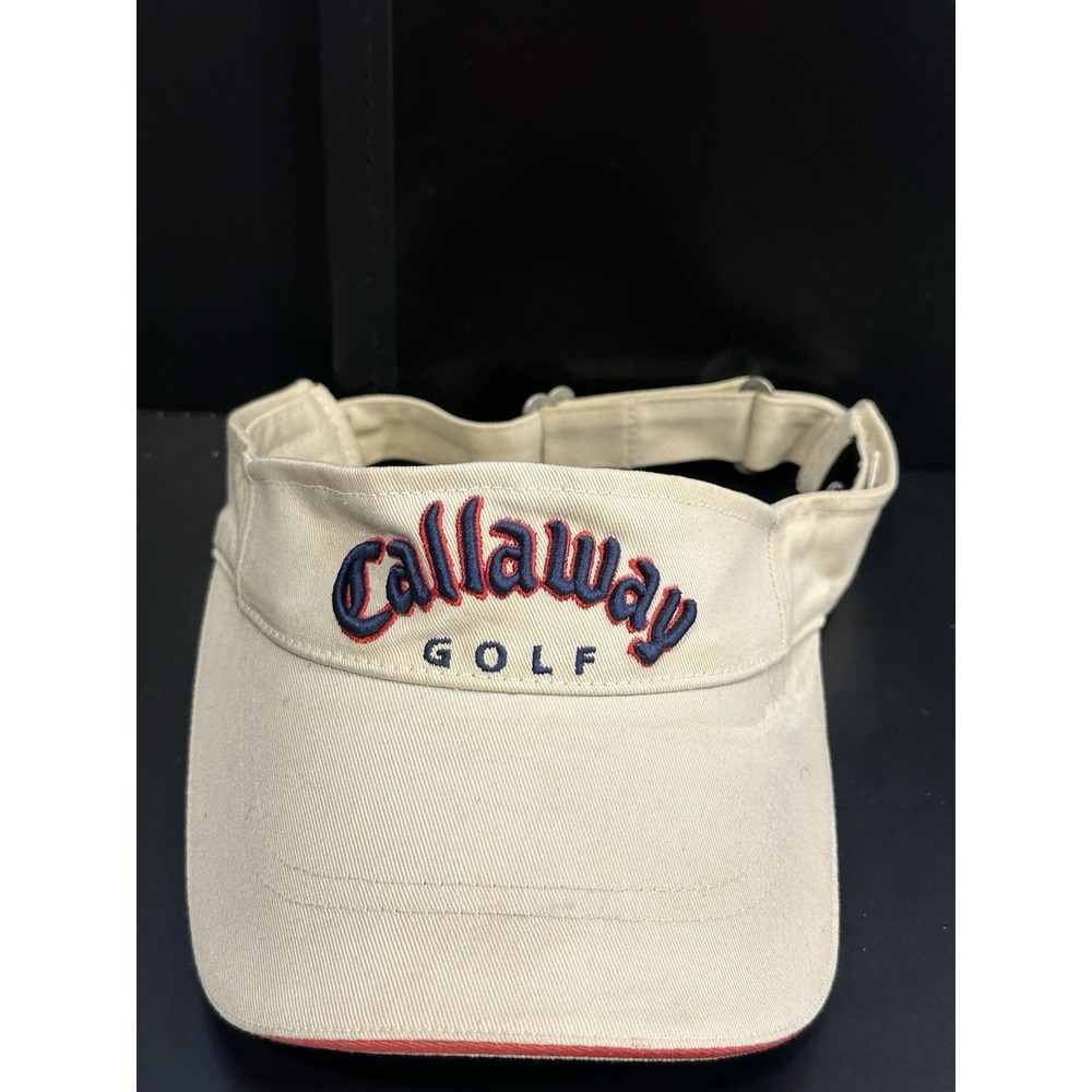 Adult One Size Callaway CG Tour Golf Visor Cap Khaki Adjustable